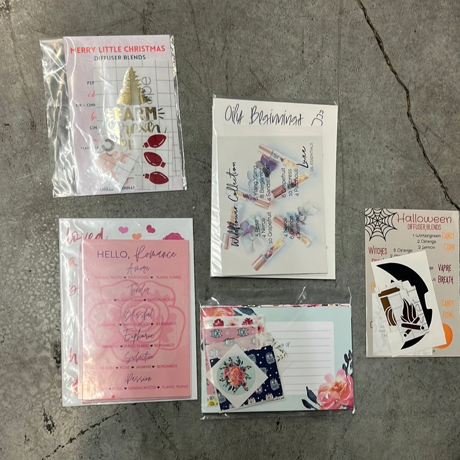 Recipe cards and label sets